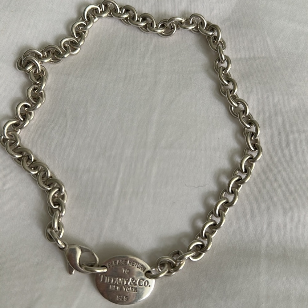 tiffany. return to tiffany silver chocker - Picture 3 of 4